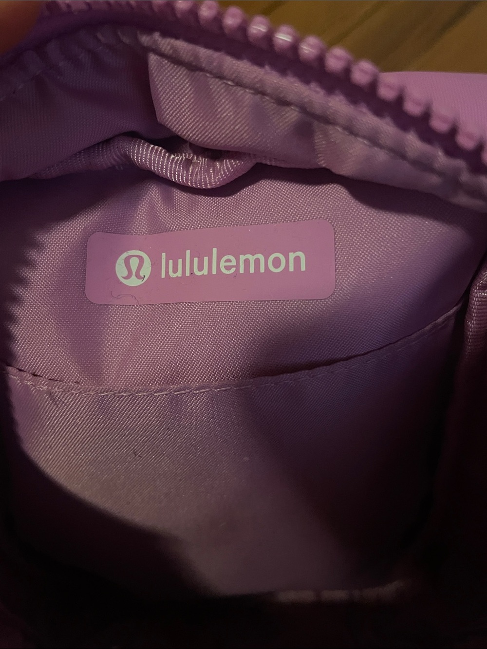 lululemon light purple pink small crossbody pouch - Picture 2 of 5